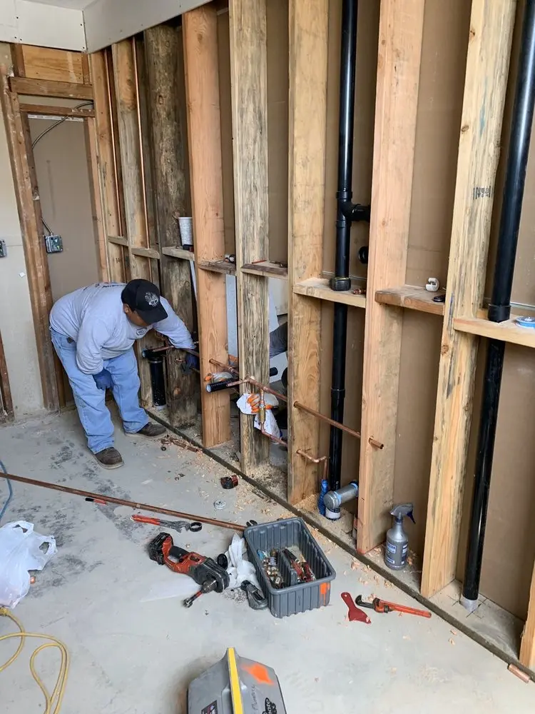 Commercial rough-in plumbing for Gas Line Repair in Hamline